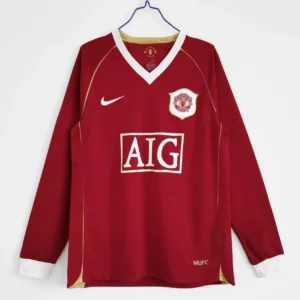 Manchester United Home Jersey 2006-07 Retro Full Sleeve