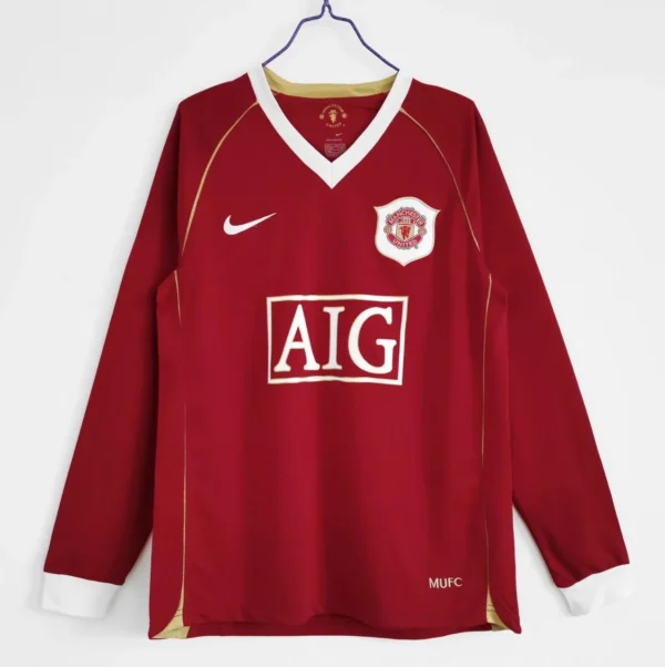 Manchester United Home Jersey 2006-07 Retro Full Sleeve