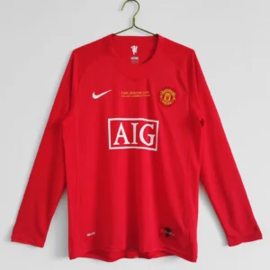 Manchester United Home Jersey 2007-08 Retro