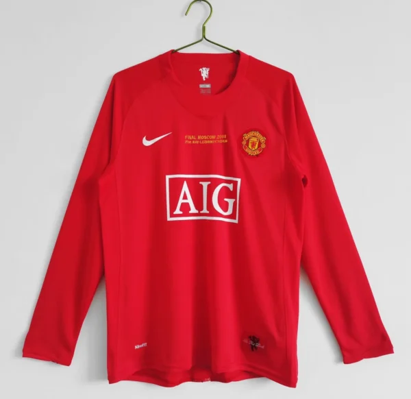 Manchester United Home Jersey 2007-08 Retro